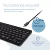 R-Go Tools tastiera ergonomica R-Go Compact Break, tastiera compatta con software per le pause, QWERTZ (DE), Bluetooth, nero