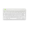 R-Go Tools tastiera ergonomica R-Go Compact Break, tastiera compatta con software per le pause, QWERTZ (DE), Bluetooth, bianco