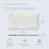 R-Go Tools tastiera ergonomica R-Go Compact Break, tastiera compatta con software per le pause, QWERTZ (DE), Bluetooth, bianco
