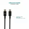 Caricabatterie Ravanson Mobilis 100W GaN 2×USB‑C + 1×USB‑A AC per interni — per laptop, smartphone, tablet — nero