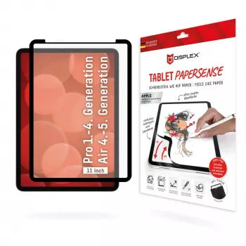 Displex TABLET PAPERSENSE per iPad Pro 11'' (1./2./3./4. gen.)/Air (4./5. gen.), pellicola rimovibile per scrivere o disegnare con effetto carta