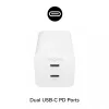 Alimentatore Zagg 50W 2x USB-C bianco — Zagg mophie essentials