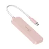 Hub USB-C j5create JCH342ER-N 4 porte Type-C Type-A Gen 2 10000 Mbit/s rosa