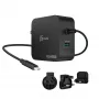 j5create caricabatterie 102W GaN PD USB-C 2 porte con spine intercambiabili