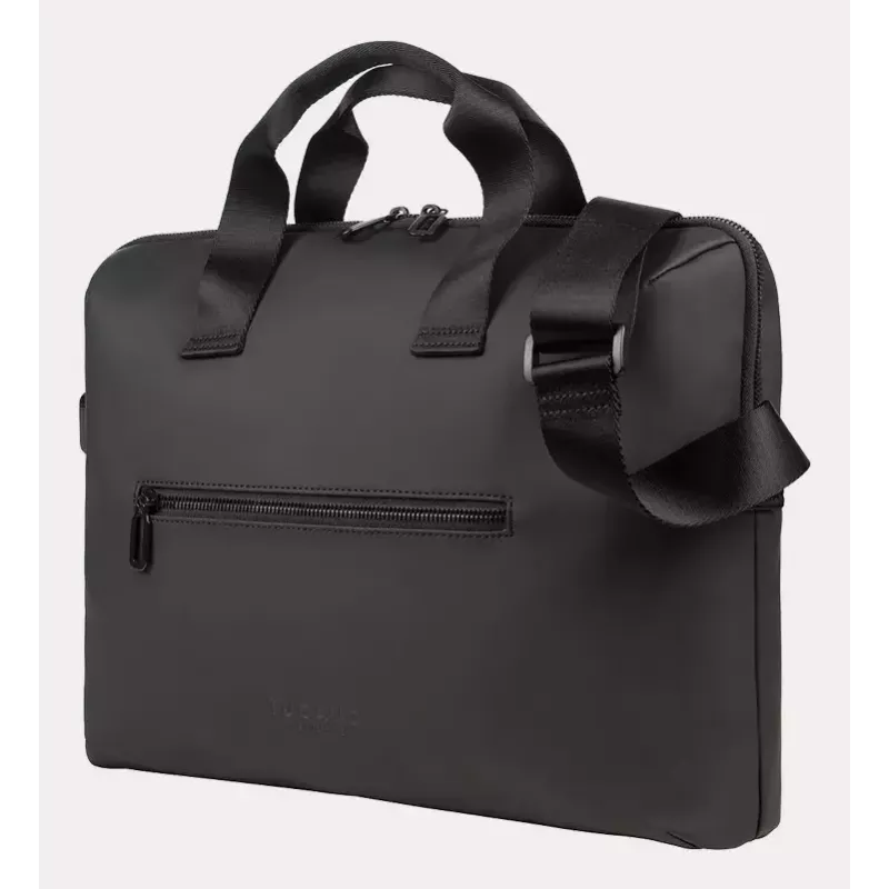 Tucano Gommo BGOM15-BK borsa per laptop da 15,6 pollici e MacBook Pro 16 pollici (40,6 cm), materiale riciclato idrorepellente, tracolla, nera