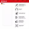 Displex Smart Glass (9H) per Xiaomi Redmi 13C, adesivi di montaggio, infrangibile