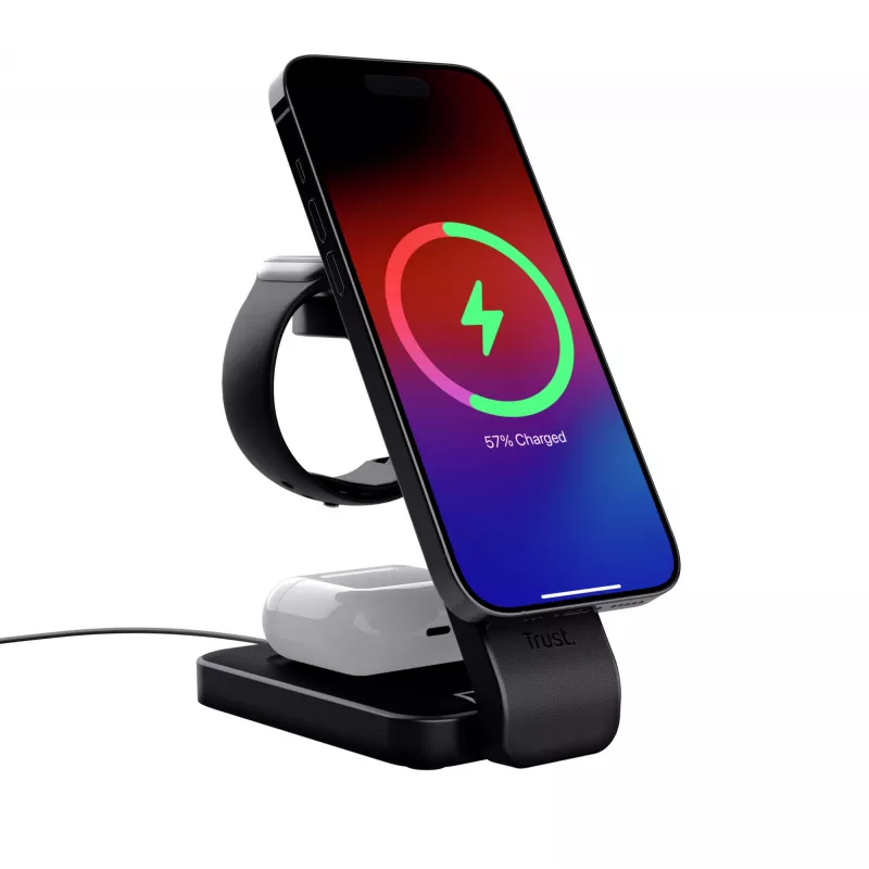 Trust Viro Headphones, headset, smartphone, smartwatch nero USB ricarica wireless
