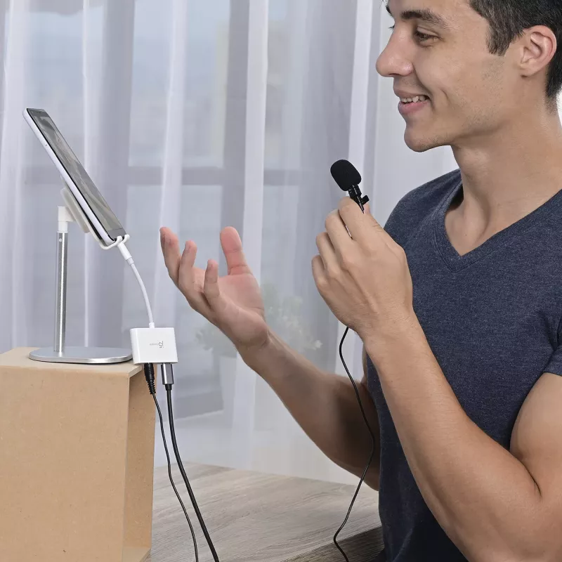 j5create JCA122 adattatore USB-C® a audio 3,5 mm con Power Delivery, nero