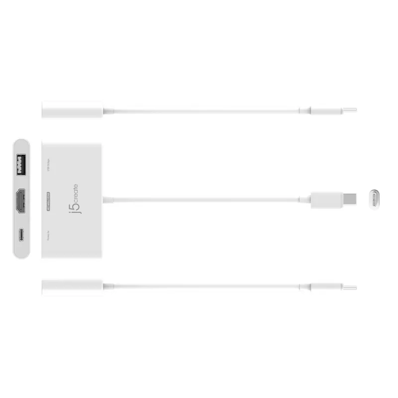 j5create JCA399 USB-C® a HDMI™ 4K144Hz e USB™ 3.2 con Power Delivery 100W, nero