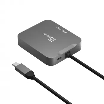 j5create JCD3191 4K60 Elite USB-C® Travel Adapter, nero