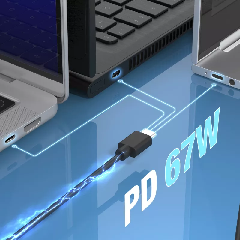 j5create JUP1565DC 67W GaN PD USB-C® Mini caricabatterie con 6 tipi di connettori DC – EU, nero