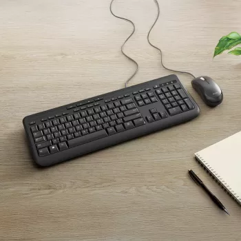 Incase Designed by Microsoft Wired Desktop 600 tastiera mouse inclusi universale USB QWERTY francese nero