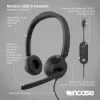 Incase Designed by Microsoft Modern USB-C Headset cuffia cablata con archetto ufficio/call center USB Type-C nero