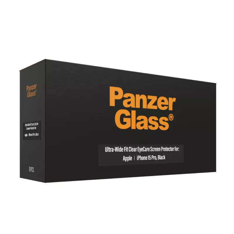 PanzerGlass EyeCare protezione display iPhone 15 Ultra-Wide Fit antishock