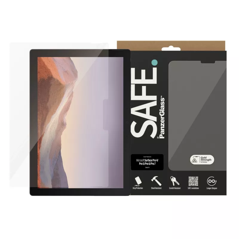 Vetro protettivo per schermo PanzerGlass SAFE. per Surface Pro 4 Pro 5 Pro 6 Pro 7 vetro temperato