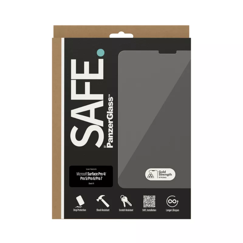 Vetro protettivo per schermo PanzerGlass SAFE. per Surface Pro 4 Pro 5 Pro 6 Pro 7 vetro temperato