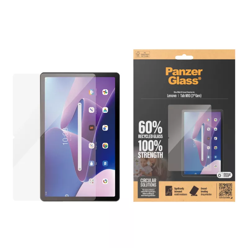 PanzerGlass® protezione display protezione display Lenovo Tab M10 (3rd Gen) | Ultra-Wide Fit