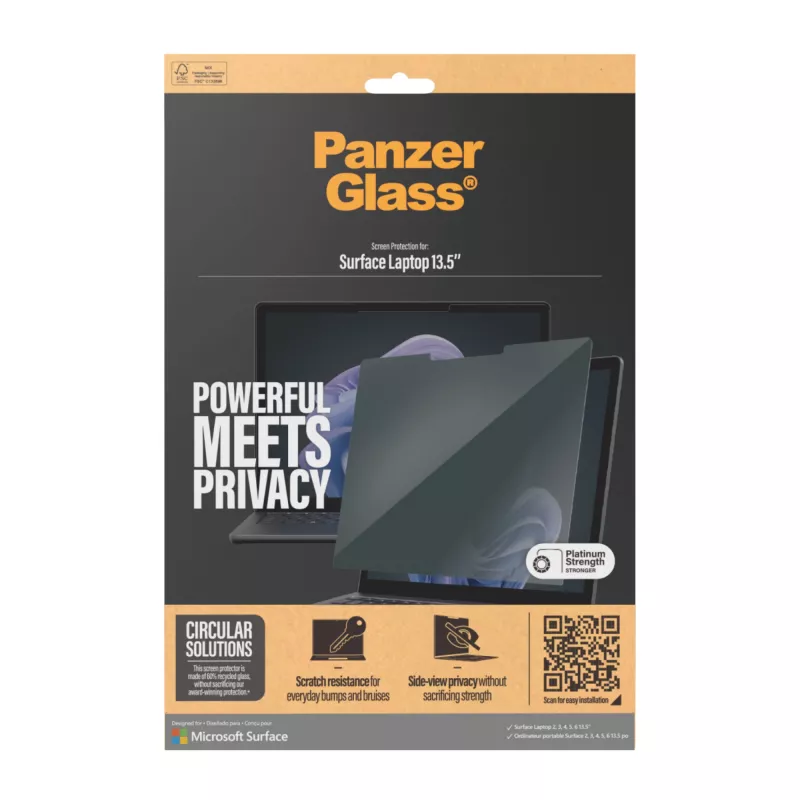 PanzerGlass® filtro privacy Microsoft Surface Laptop 13.5'' | 6 | 5 | 4 | 3 | 2