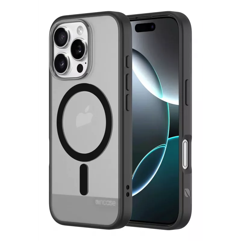 Incase INPH190402-BLK Slim custodia per iPhone 16 Pro, MagSafe, nera