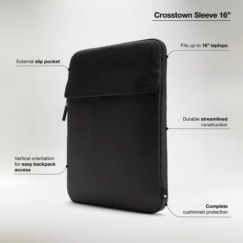 Custodia Incase Crosstown Sleeve con Woolenex per laptop 16