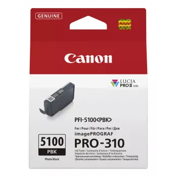 Canon PFI-5100 PBK cartuccia toner 1 pezzo originale fotografico nero