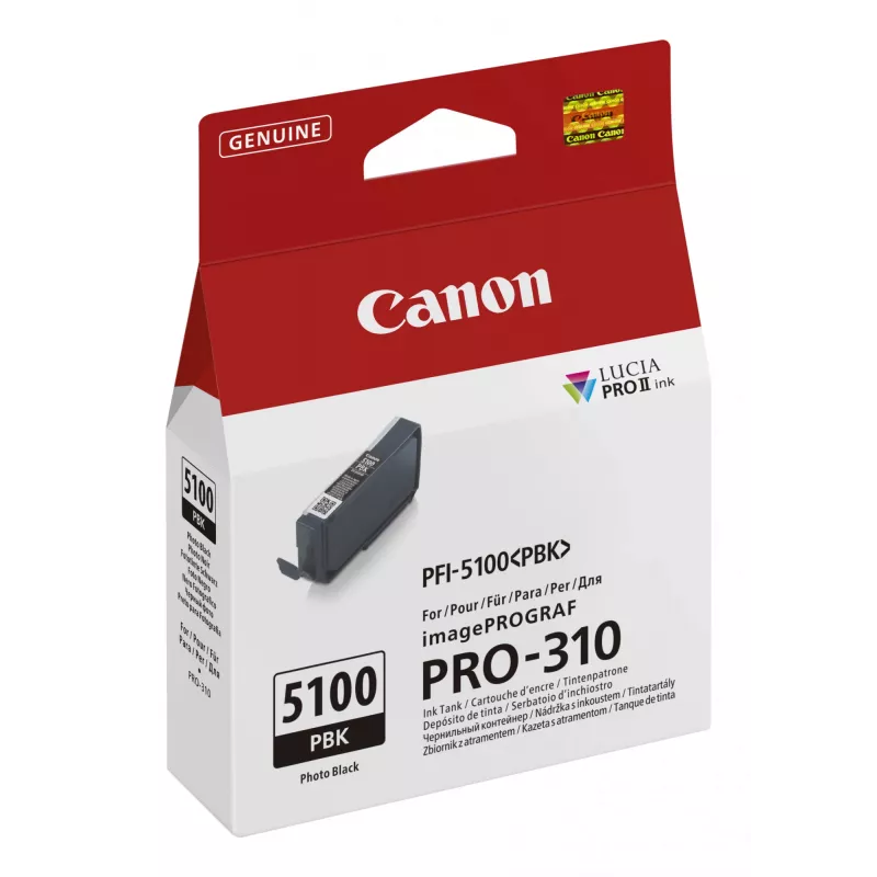 Canon PFI-5100 PBK cartuccia toner 1 pezzo originale fotografico nero