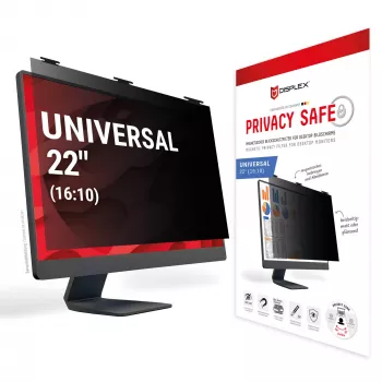 Filtro privacy a 2 vie rimovibile Displex PRIVACY SAFE per monitor desktop 22