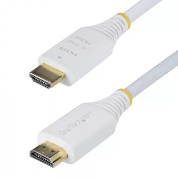 StarTech.com cavo HDMI High Speed certificato da 1,8 m (6 ft), 4K 60 Hz, HDR10, UHD HDMI 2.0, per TV/monitor/display, bianco