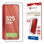 Displex Pellicola protettiva Premium (Full Cover, 10H) per Samsung Galaxy S25 Edge, cornice di montaggio Eco, Full Cover