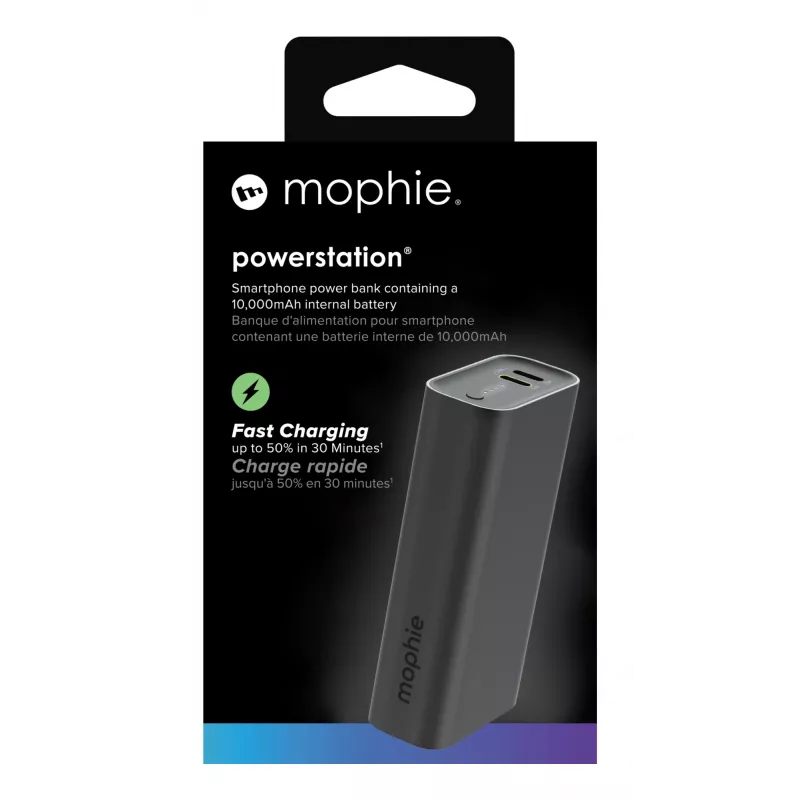 Powerbank mophie Powerstation 10000 mAh nero 2 USB Type-C