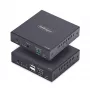 StarTech.com extender KVM HDMI su rete IP, 4K 60Hz, driverless, HDMI e USB su Ethernet/CAT6, AVoIP, kit trasmettitore e ricevitore, include kit di montaggio