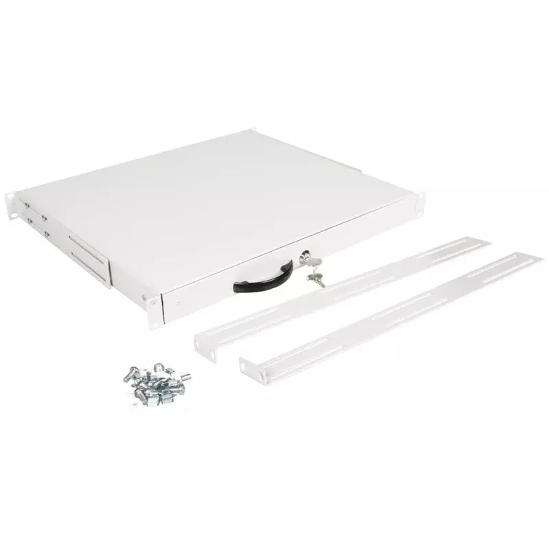 Cassetto portatastiera ROLINE 19 inch 1HE 400 T con serratura grigio