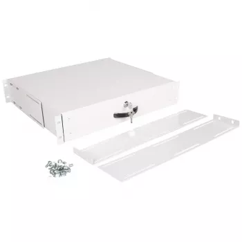 Ripiano tastiera ROLINE 19 pollici 2U 400 T con serratura grigio