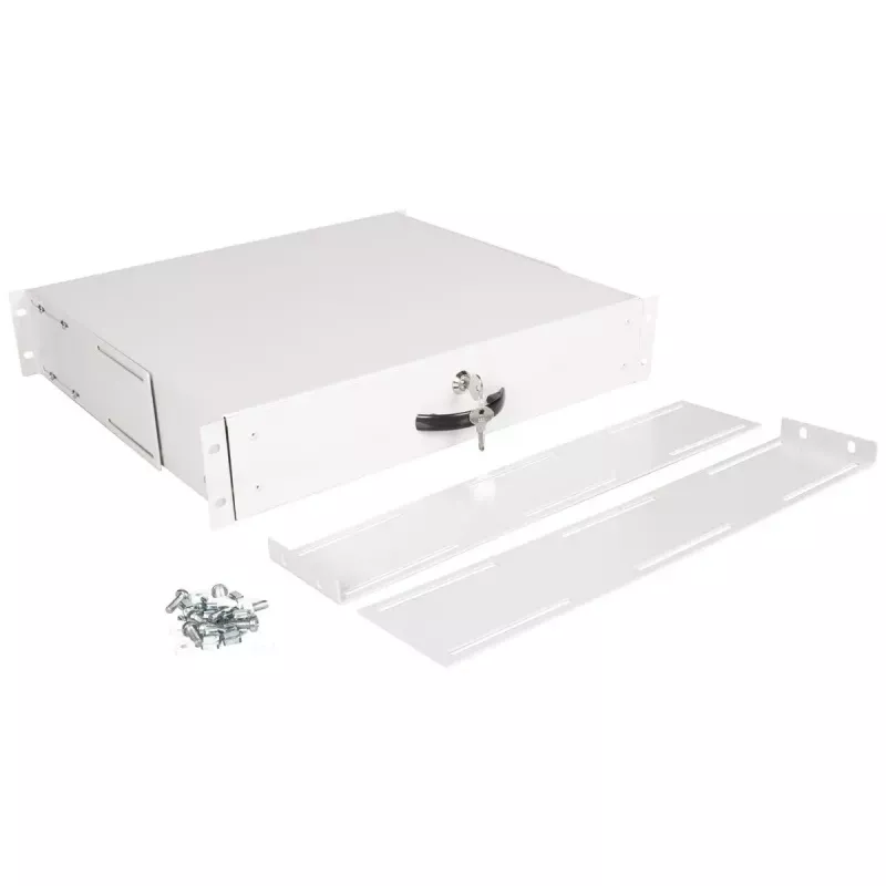 Ripiano tastiera ROLINE 19 pollici 2U 400 T con serratura grigio