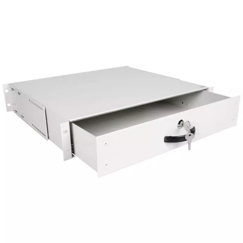 Ripiano tastiera ROLINE 19 pollici 2U 400 T con serratura grigio