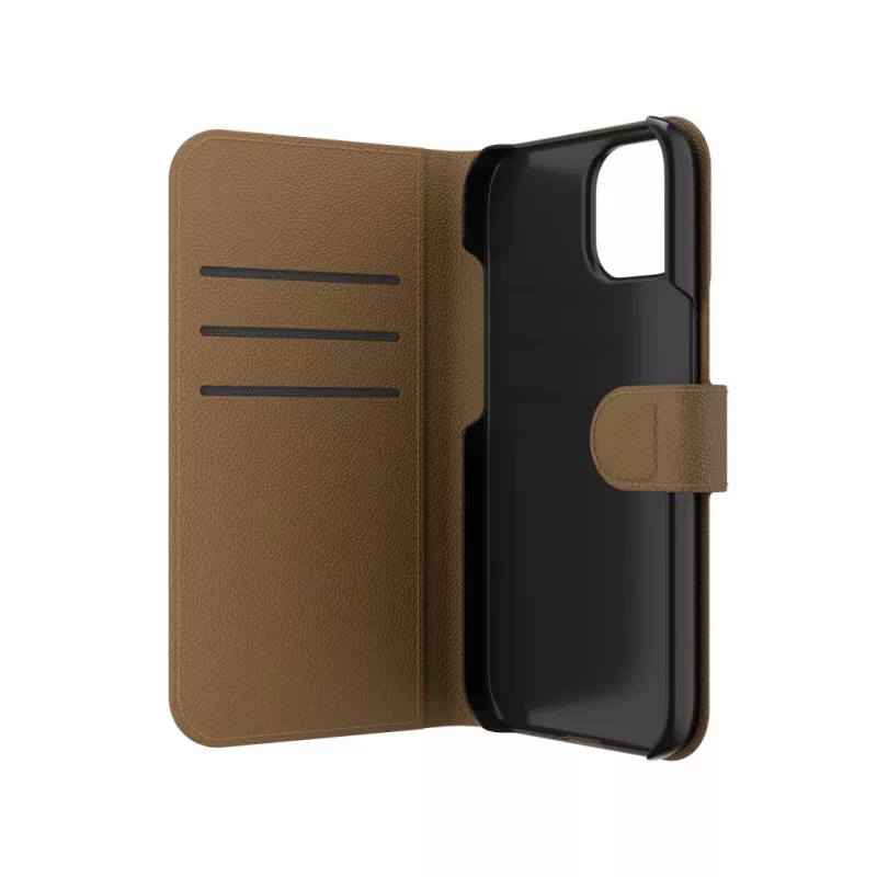 ZAGG 702314850 Folio custodia a libro per Apple iPhone 16e/15/14/13, similpelle, marrone