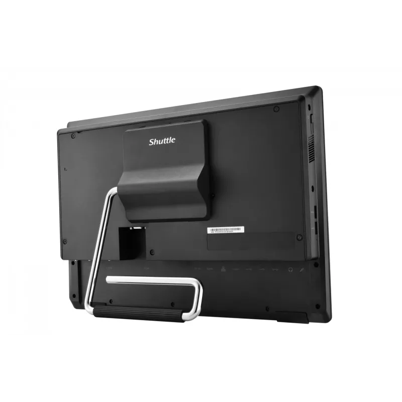 Shuttle P55U barebone tutto in uno, touch screen da 15,6 pollici, Celeron 7305, WLAN, HDMI, 2x COM, 90 W, nero