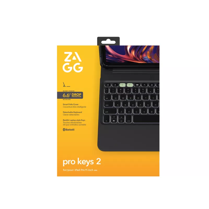 ZAGG Pro Keys 2 QWERTZ tedesca Bluetooth nero