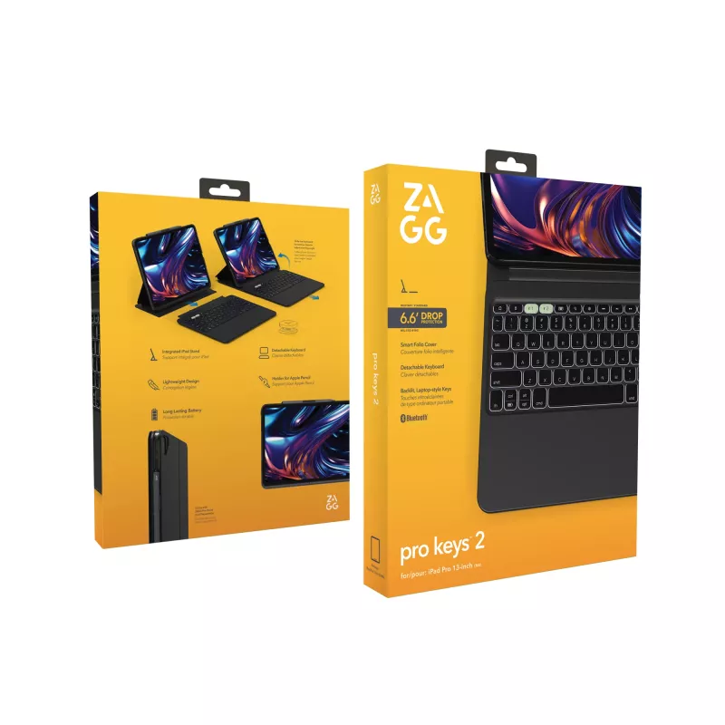 ZAGG Pro Keys 2 QWERTZ tedesca Bluetooth nero