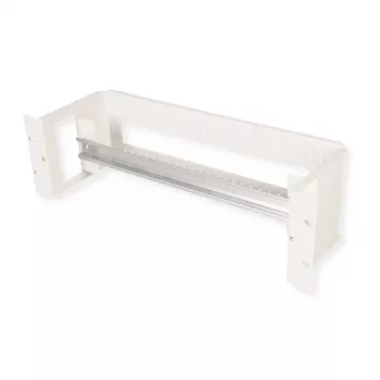 Supporto per guida DIN ROLINE 19 pollici 4U, acciaio, grigio (modello 26.21.0112)