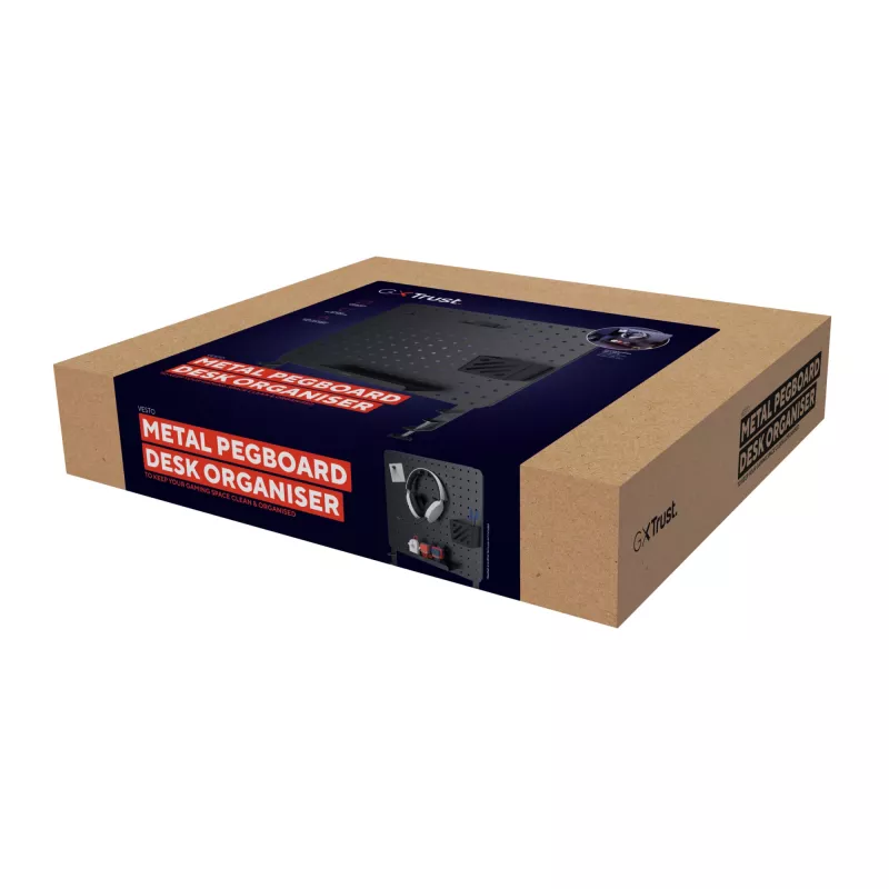 Set organizer da scrivania Trust GXT 724 Vesto nero 600x20x470 mm