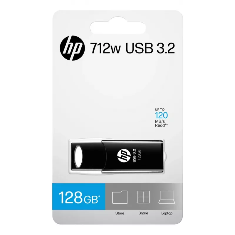 Chiavetta USB HP 712w 128 GB USB Type-A 3.2 Gen 1 (3.1 Gen 1) nero
