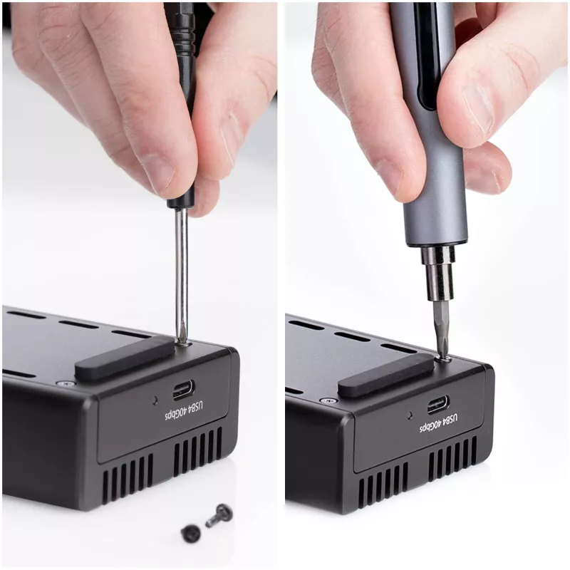 Case USB4 M.2 NVMe StarTech.com, 40 Gbit/s, case esterno USB-C/Thunderbolt per SSD NVMe, case con dissipatore in alluminio, B+M/M-Key