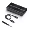 Case USB4 M.2 NVMe StarTech.com, 40 Gbit/s, case esterno USB-C/Thunderbolt per SSD NVMe, case con dissipatore in alluminio, B+M/M-Key