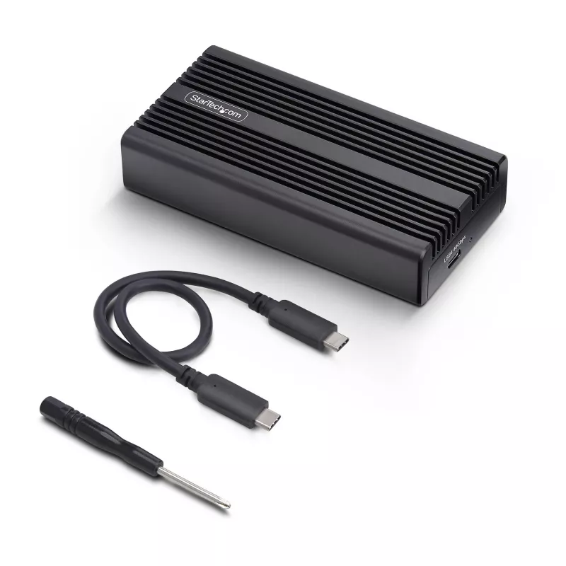 Case USB4 M.2 NVMe StarTech.com, 40 Gbit/s, case esterno USB-C/Thunderbolt per SSD NVMe, case con dissipatore in alluminio, B+M/M-Key
