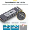 Case USB4 M.2 NVMe StarTech.com, 40 Gbit/s, case esterno USB-C/Thunderbolt per SSD NVMe, case con dissipatore in alluminio, B+M/M-Key