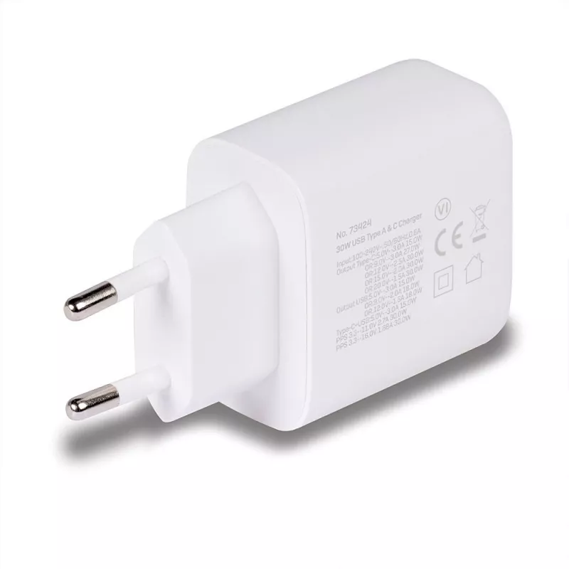 Caricabatterie mobile Lindy 73424 universale bianco AC ricarica rapida per interni