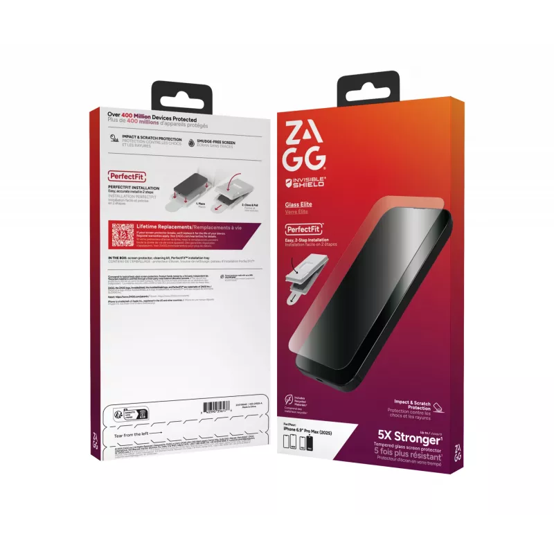 Pellicola protettiva InvisibleShield Glass Elite per display Apple iPhone 17 Pro Max