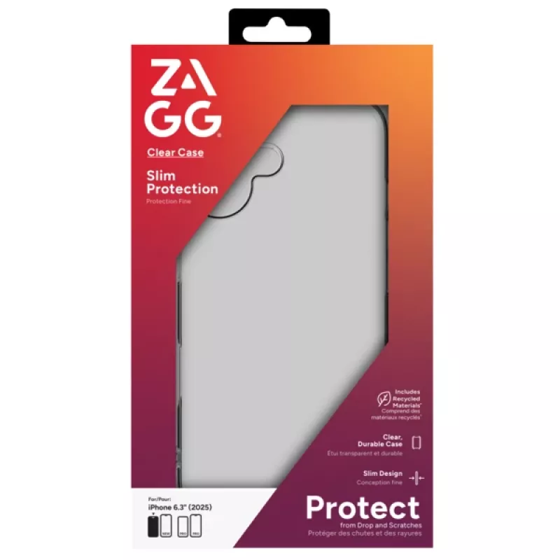 ZAGG 702319251 custodia trasparente per Apple iPhone 17, TPU, trasparente