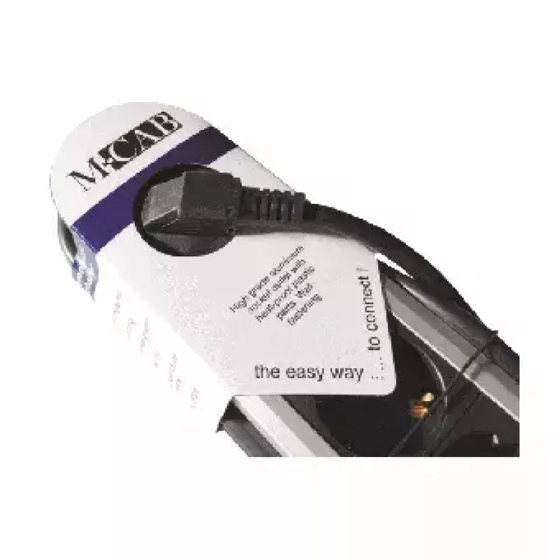 Prolunga di alimentazione M-Cab POW0001 2m 6 prese AC per interni nero argento